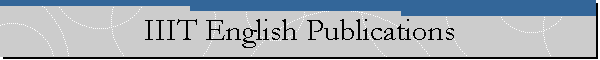 IIIT English Publications
