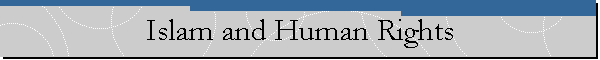 Islam and Human Rights